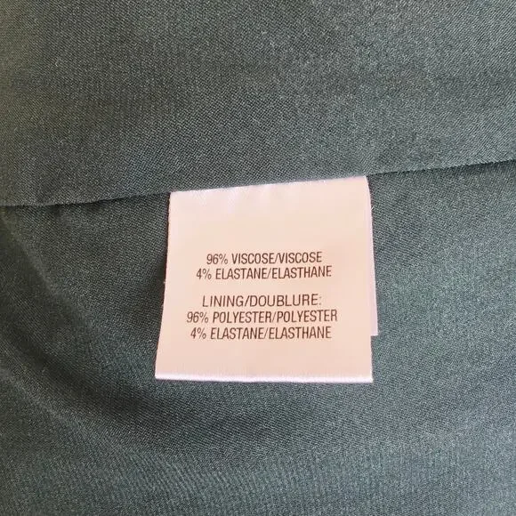 Cushnie Et Ochs Floral Print Midi Length Open Back Wiggle Green Dress Size 0 - Picture 13 of 13